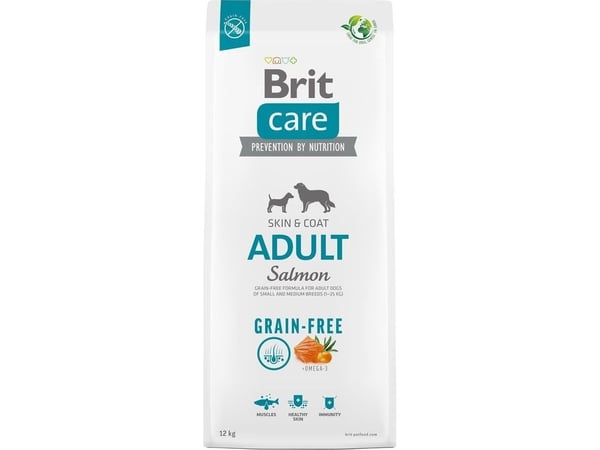 Brit Care Dog Grain-free Adult, Salmon, 12 kg