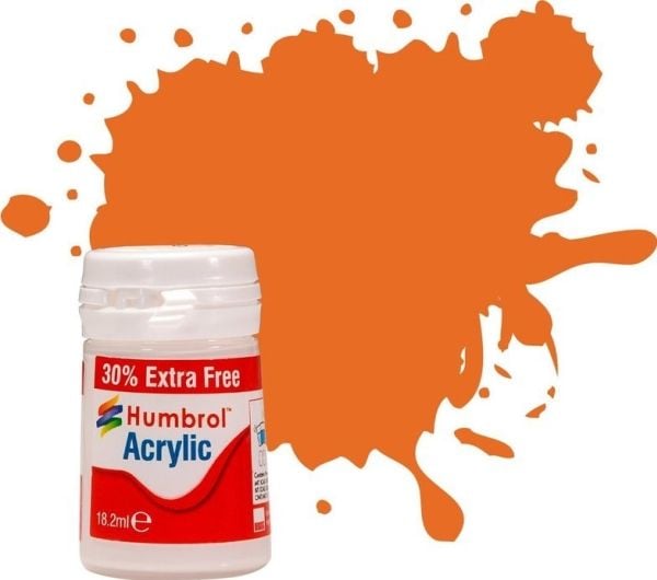 Acrylic maling orange 14ml - Klar replacement