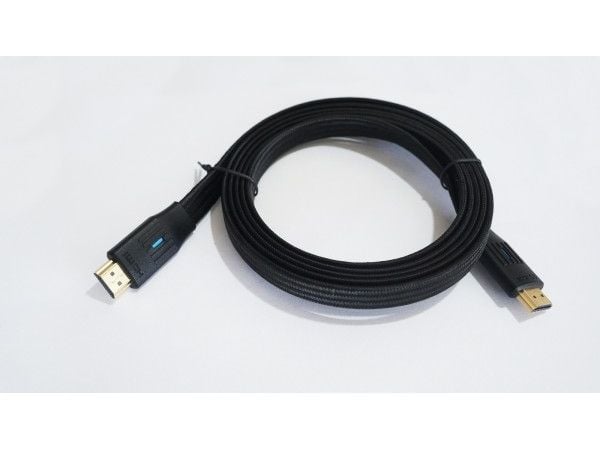 TB-kaapeli HDMI v 2.1 litteä 2m musta TB-kaapeli HDMI v 2.1 litteä 2m musta
