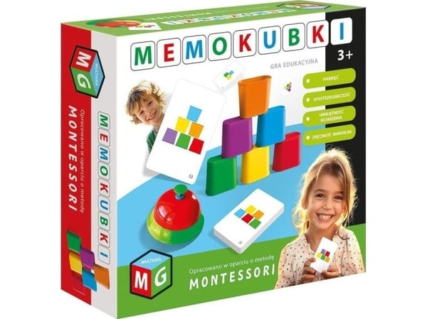 Multigra Montessori - opetuspeli memokuutiot 05952