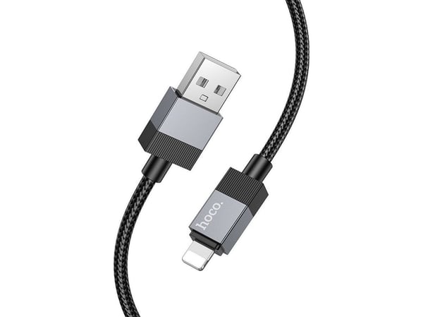 Hoco USB-A till Lightning-kabel 1 m svart