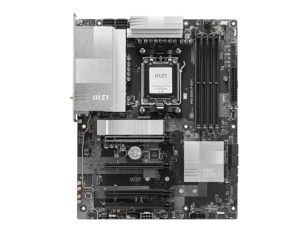 MSI PRO B850-P WIFI - Hovedkort - ATX - Socket AM5 - AMD B850 Chipset - USB 3.2 Gen 2, USB-C 3.2 Gen2, USB 3.2 Gen 1 - 5 Gigabit Ethernet, Wi-Fi 7 ...