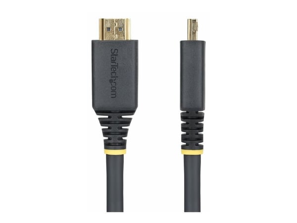 Startech 15ft High Speed HDMI Cable w/Gripping Connectors, 4K 60Hz - High Speed - HDMI-kabel med Ethernet - HDMI hann til HDMI hann - 4.5 m - skjer...