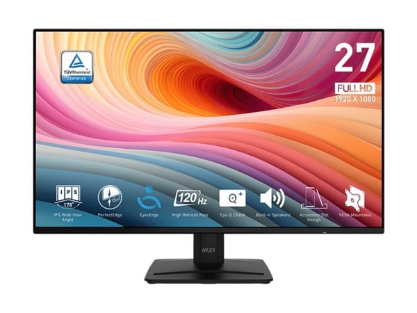 MSI PRO MP271A E2, 68,6 cm (27"), 1920 x 1080 pikseliä, Full HD, LCD, 4 ms, musta