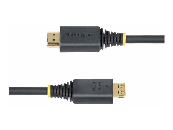 Startech 3ft High Speed HDMI Cable w/Gripping Connectors, 4K 60Hz - High Speed - HDMI-kabel med Ethernet - HDMI hann til HDMI hann - 90 cm - skjerm...
