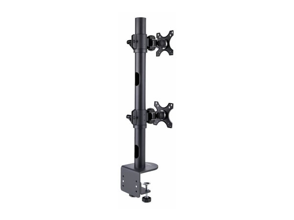Startech Desk Mount For 2x Vertically Stacked Monitors, Dual 49", TAA - Monteringssett (2 VESA-plater, polehette, 2 VESA-feste, C-klemme 25 - 100 m...