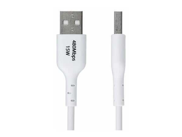 1M WHITE USB-A TO USB-C CABLE CHARGER CORD USB 2.0 DATA TRANSF