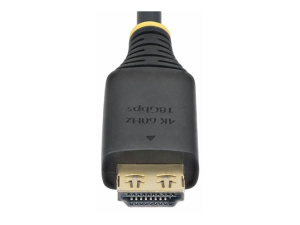 Startech 3ft High Speed HDMI Cable w/Gripping Connectors, 4K 60Hz - High Speed - HDMI-kabel med Ethernet - HDMI hann til HDMI hann - 90 cm - skjerm...