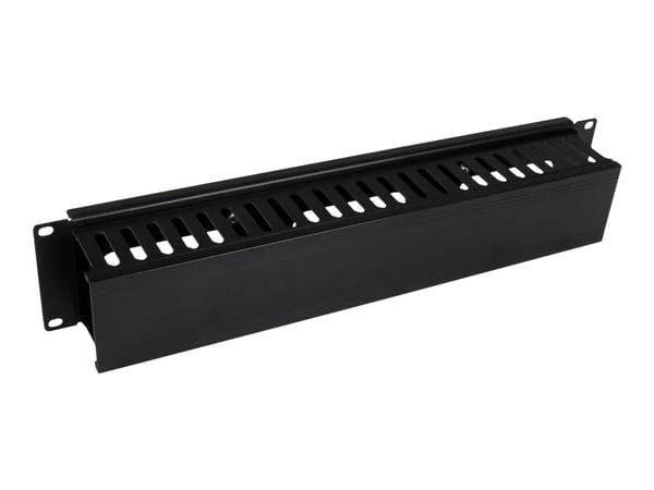 Startech Horizontal 2U Server Rack Cable Management Finger Duct w/ Cover - 19" Network Rack Wire Duct Raceway Panel - Slotted Wire Duct (CMDUCT2U) ...