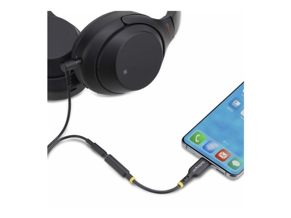 Startech USB-C Audio Adapter to 3.5mm TRRS Jack, Headphone Aux Dongle - USB-C til hodetelefons-jakkadapter - USB-C hann til 4-polsminijakk hunn - 1...