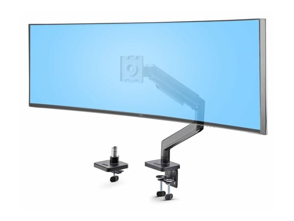 Startech Monitor Desk Mount For 49" Ultrawide Curved Screen, Max 44lb - Monteringssett (fjærarm, svivelarm, sokkel, VESA-montering, C-klemme monter...