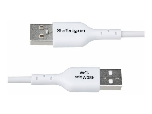 1M WHITE USB-A TO USB-C CABLE CHARGER CORD USB 2.0 DATA TRANSF
