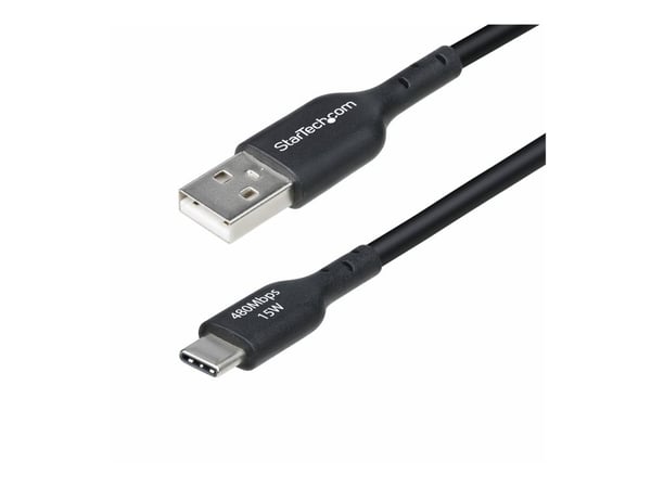 StarTech 3m (9.8ft) USB-A to USB-C Charging Cable, Charger Cord, M/M - USB-kabel - USB (hann) til USB-C (hann) - USB 2.0 - 3 A - 3 m - halogenfri, ...