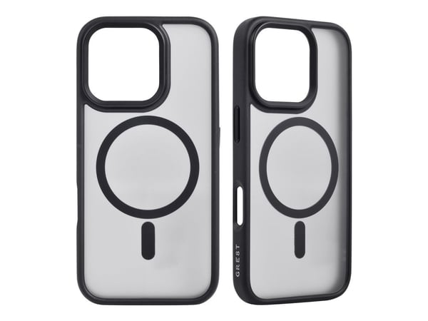 GRE8T - Baksidedeksel for mobiltelefon - GRS - MagSafe-samsvar - svart - B2B - for Apple iPhone 16 Pro