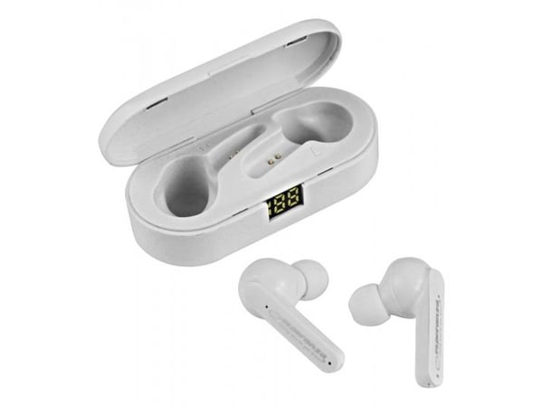 Esperanza EH230W, True Wireless Stereo (TWS), Puhelut/Musiikki/Urheilu/Päivittäinen, Kuulokkeet, Valkoinen