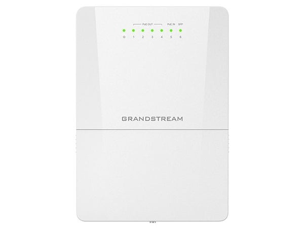 Grandstream GWN7710 Series GWN7710R - Switch - Styrt - 5 x 10/100/1000 (PoE) + 1 x 1/2.5G SFP - stangmonterbar, veggmonterbar, DIN-skinnemonterbar ...