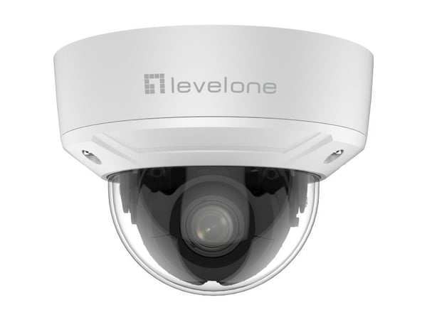 LevelOne FCS-3461, IP-sikkerhetskamera, Inne & Ute, Koblet med ledninger (ikke trådløs), 120 dB, Tak, Hvit