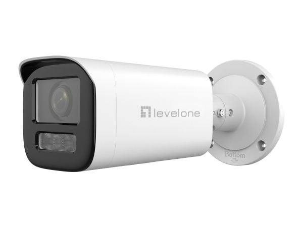 LevelOne FCS-5222, IP-sikkerhetskamera, Inne & Ute, Koblet med ledninger (ikke trådløs), 120 dB, Vegg, Hvit