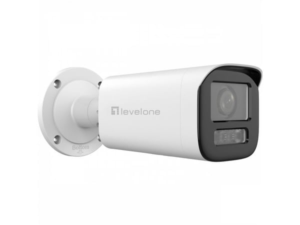 LevelOne FCS-5222, IP-sikkerhetskamera, Inne & Ute, Koblet med ledninger (ikke trådløs), 120 dB, Vegg, Hvit
