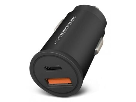 Esperanza EZC111K lader Esperanza billader 20w usb-c pd 20w / usb-a qc 3.0 18w