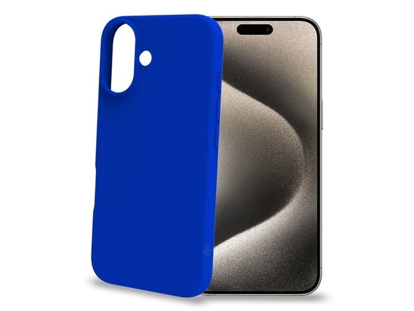 Celly CROMO1078BL, Mobilskal, Apple, iPhone 16, 15,5 cm (6.1"), Blå