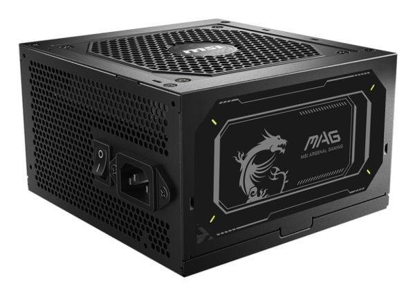 MSI MAG A850GL PCIE5 II - Strømforsyning (intern) - ATX12V 3.1/ EPS12V - 80 PLUS Gold - Cybenetics Gold - AC 100-240 V - 850 watt - aktiv PFC