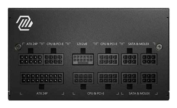 MSI MAG A850GL PCIE5 II - Strømforsyning (intern) - ATX12V 3.1/ EPS12V - 80 PLUS Gold - Cybenetics Gold - AC 100-240 V - 850 watt - aktiv PFC