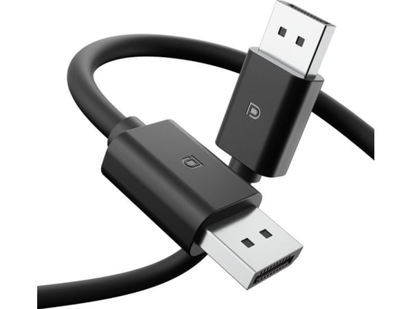 Dell CB325D - DisplayPort-kabel - DisplayPort (hann) til DisplayPort (hann) - DisplayPort 1.4 - 1.8 m - 4K 120 Hz støtte, 8K 60Hz støtte, 5K 60Hz s...