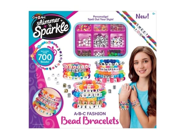 SHIMMER N SPARKLE ABC fashion bead-armbånd