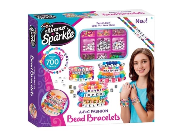 SHIMMER N SPARKLE ABC fashion bead-armbånd