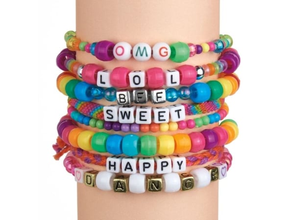 SHIMMER N SPARKLE ABC fashion bead-armbånd