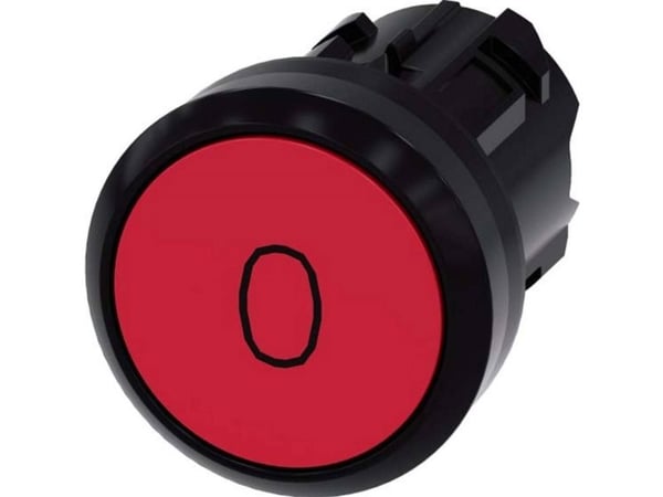 Siemens 3SU1000-0AB20-0AD0, Muovi, IP66, IP67, IP69, IP69K, Musta, Punainen, 2,95 cm, 35,3 mm, 30 mm