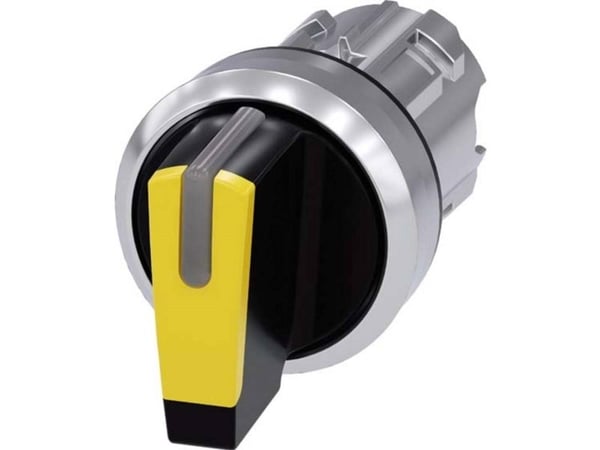 Siemens 3SU10522BL300AA0 3SU1052-2BL30-0AA0 vridkontakt spänningsanordning gul, 2 x 45°, 1 st