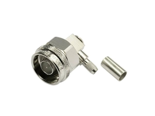 Telegärtner J01020A0040 100023897 N-liitin Pistoke, kulmikas 50 Ω 1 kpl