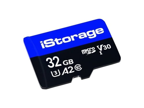 iStorage - Flashminnekort - 32 GB - A1 / Video Class V30 / UHS-I U3 / Class10 - microSD