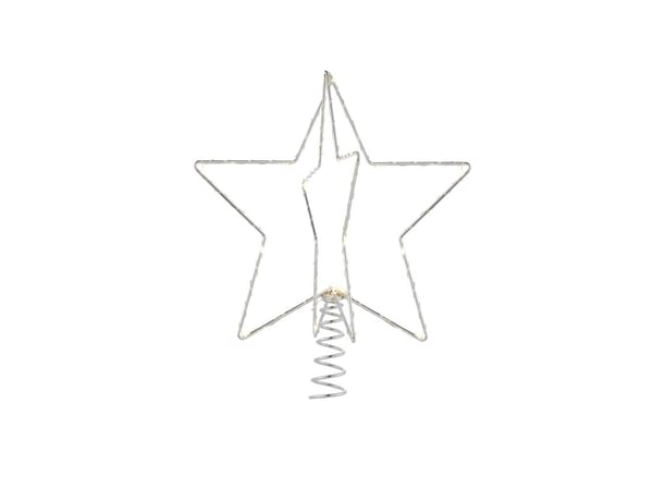 Sirius Christina joulukuusen huippu - Hopea - H 25 cm