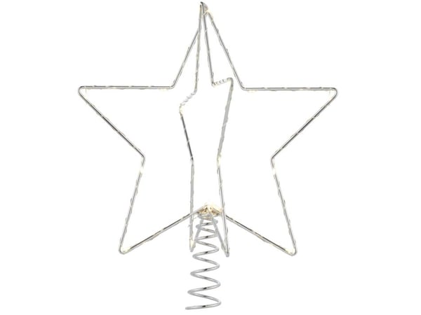 Sirius Christina joulukuusen huippu - Hopea - H 25 cm