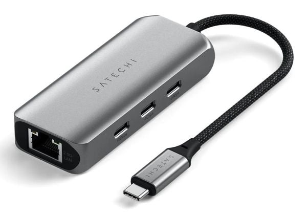 Satechi 4-in-1 - Telakointiasema - USB-C 3.2 Gen 2 - 2,5 GbE, 1 GbE - USB-C 3.2 Gen 2 - 2,5 GbE, 1 GbE