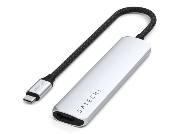Satechi 6-in-1 - Telakointiasema - USB-C 3.2 Gen 2 - HDMI - 1GbE - 1GbE