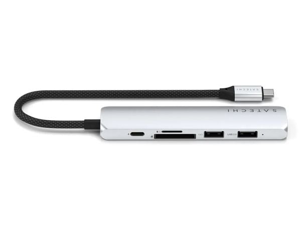 Satechi 6-in-1 - Telakointiasema - USB-C 3.2 Gen 2 - HDMI - 1GbE - 1GbE