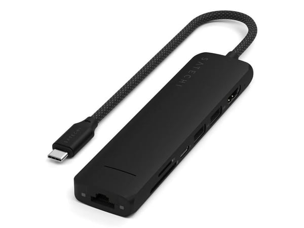 Satechi 7-in-1 - Telakointiasema - USB-C / USB 3.2 Gen 2 x 2 - HDMI - 1GbE