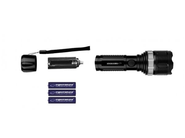 Esperanza EOT072 Flashlight Black, LED Flashlight