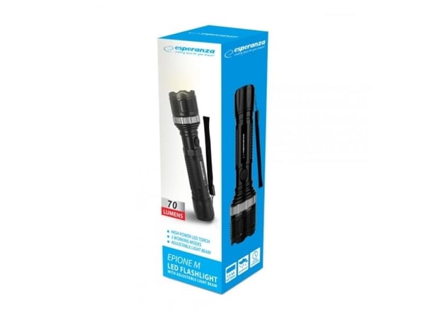 Esperanza EOT072 Flashlight Black, LED Flashlight
