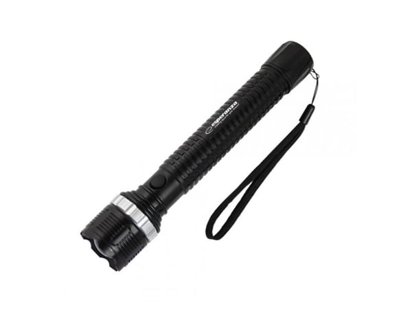 Esperanza Epione XL LED Flashlight, Käsikokoinen taskulamppu, musta, Painikkeet, LED, 1 lamppua, 1 W