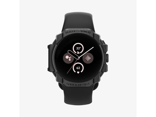 Spigen Pixel Watch 3 (41mm) Case, Sort, Google Pixel Watch 3 (45mm), Termoplastisk polyuretan (TPU), 45 mm, 14,2 mm, 44,5 mm