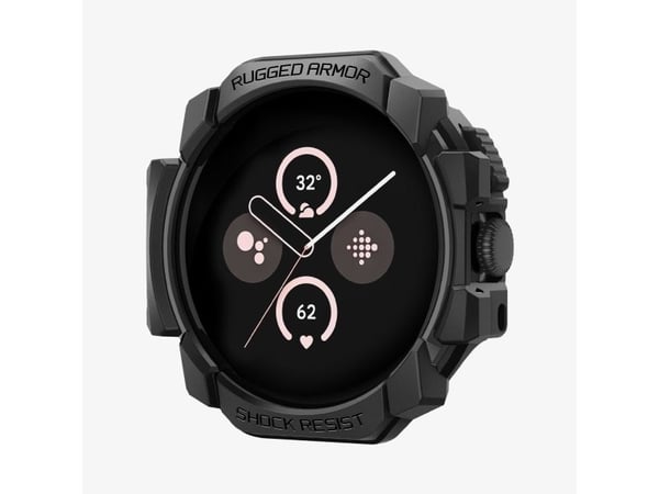 Spigen Pixel Watch 3 (41mm) Case, Sort, Google Pixel Watch 3 (45mm), Termoplastisk polyuretan (TPU), 45 mm, 14,2 mm, 44,5 mm