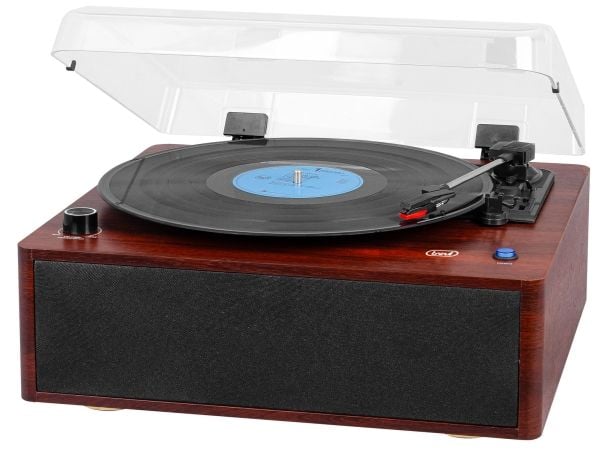 Trevi TT 1030 BT, Direktedrevet platespiller, Tre, Tre, 33,45,78 RPM, 30 W, 230 V