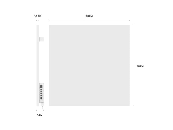 Hombli smart infrarød varmeplate 350 W (HBIR-0109)