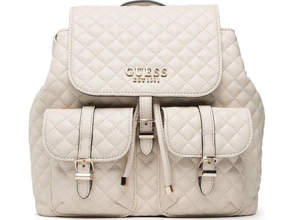 Guess Adam Flap ryggsekk i polyuretan og tekstil, stein – for kvinner