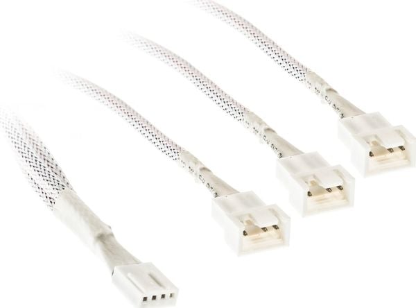 Kolink 1-2 PWM Lüfterin jakajakaapeli - 35cm, punottu, valkoinen